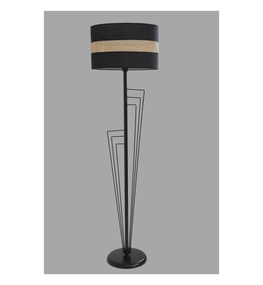 Lampadaire, Noir, En Métal