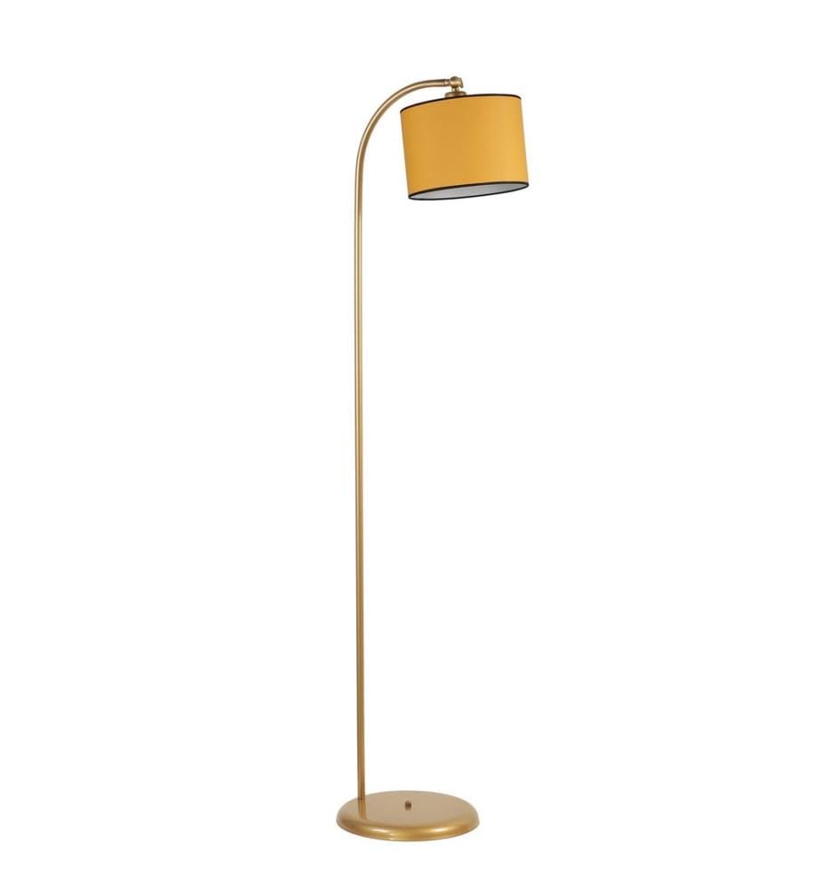 Stehlampe, Senf, Metallgehäuse, Metallkappe