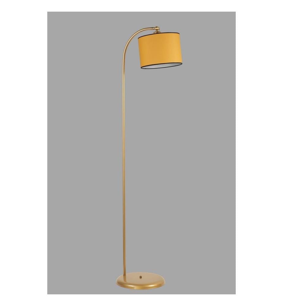 Stehlampe, Senf, Metallgehäuse, Metallkappe