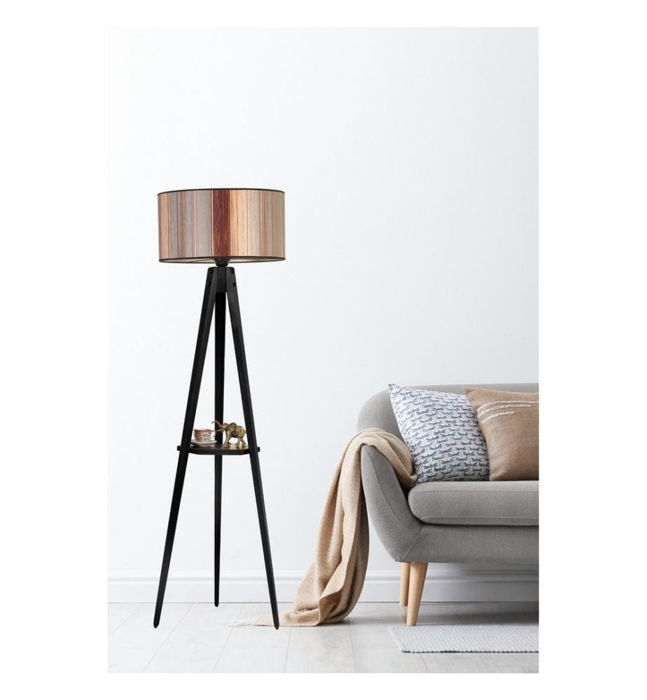 Lampadaire, Multicolor, Wood Body