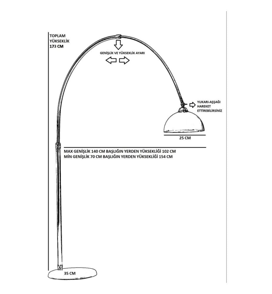 Lampadaire, noir, chrome, corps en métal