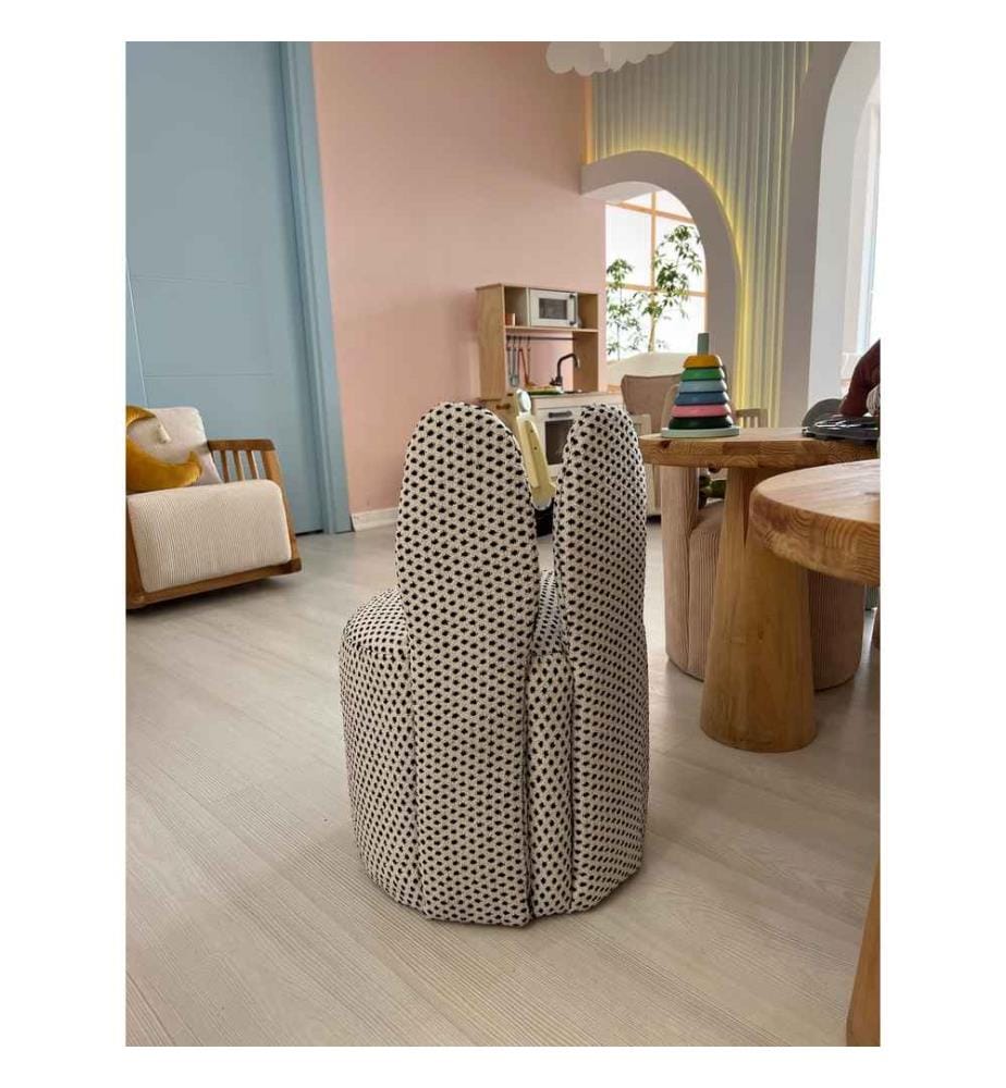 Ohrensessel, Schwarz, Weiss, Stoff: 100% Polyester