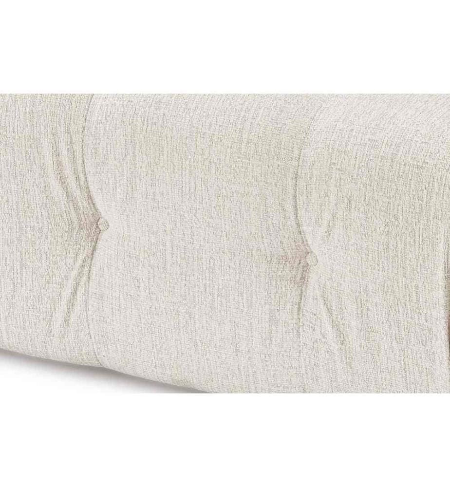 Divano a 1 posto, Crema, Struttura: Legno di faggio - truciolato, Tessuto: 100% Poliestere