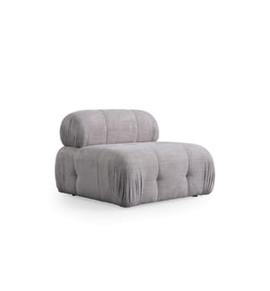 Hellgrau, Gestell: BÜCHENHOLZ/SPANPLATTE, Bezug: 100 % POLYESTER, Kunststoffbeine, 1-Sitzer-Sofa