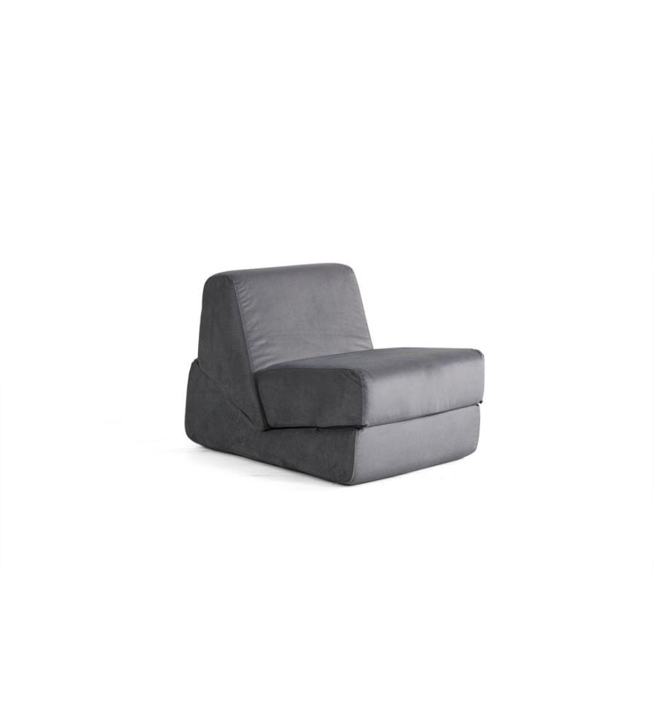 Grau, Rahmen: KEIN RAHMEN, 1-Sitzer-Schlafsofa