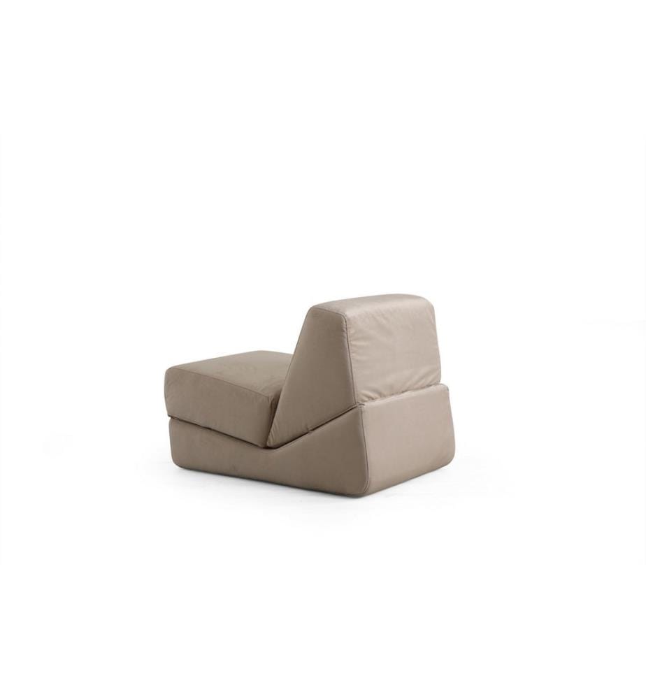 1-Seat Sofa-Bed, Shiny Cream, Frame: NO FRAME