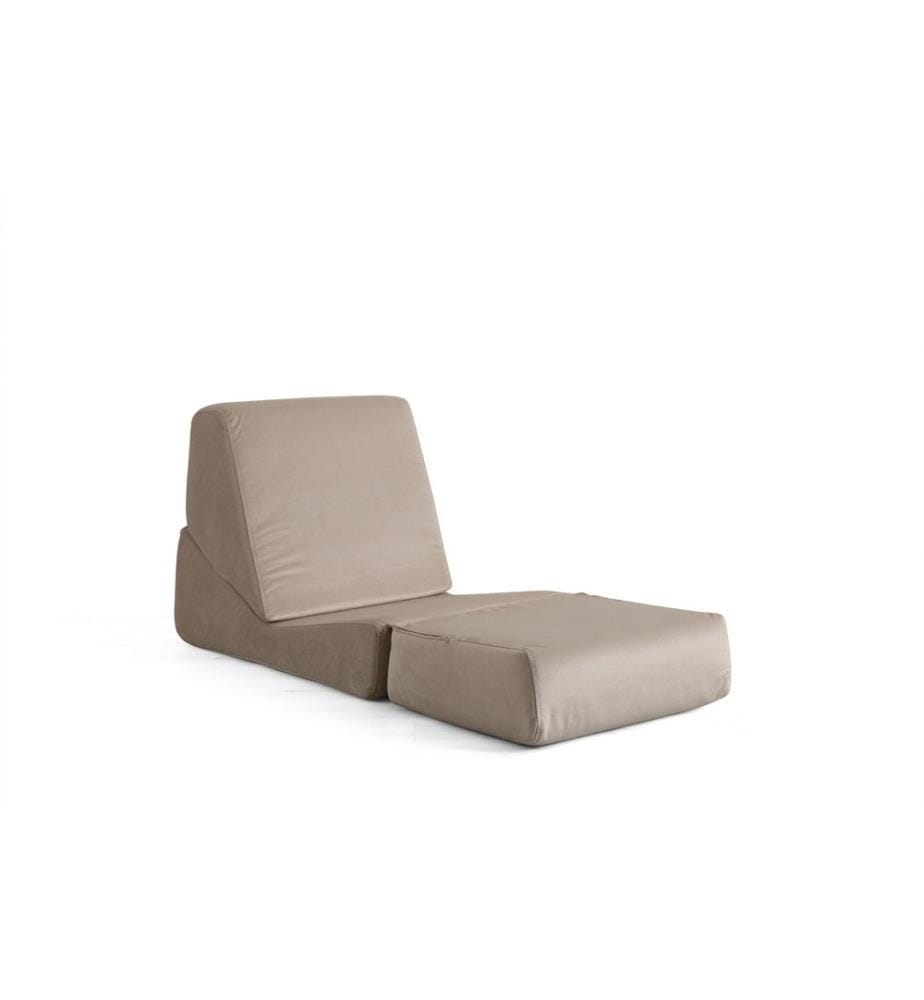 1-Seat Sofa-Bed, Shiny Cream, Frame: NO FRAME