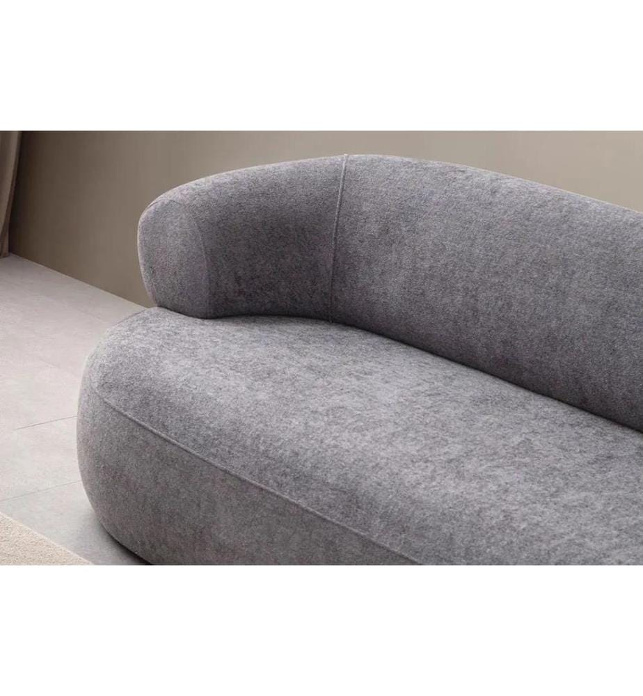 Dunkelgrau, Gestell: 70 % HORNBEAM / 30 % MELAMINBESCHICHTETE SPANPLATTE, 3-Sitzer-Sofa