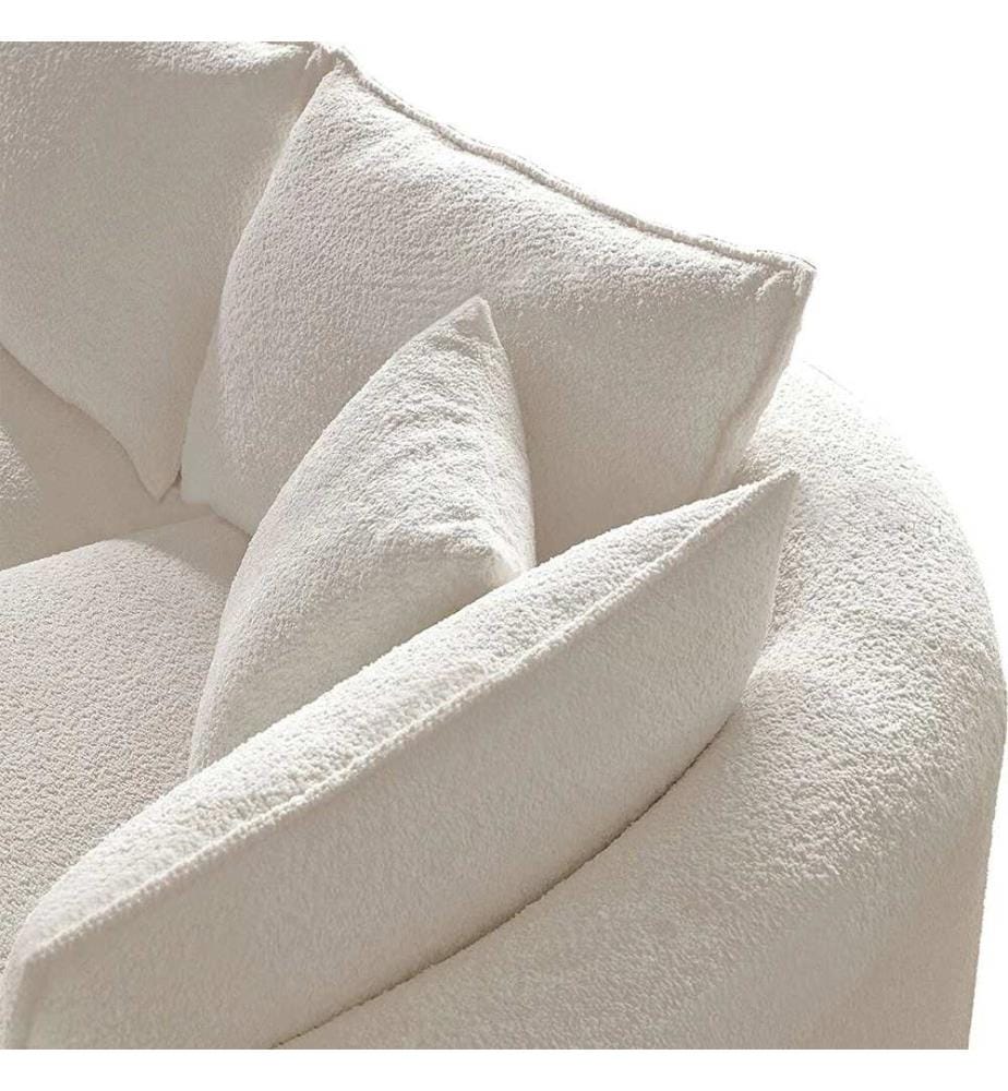 Corner Sofa, White, Frame: 70% HORNBEAM / 30% MELAMINE COATED CHIPBOARD