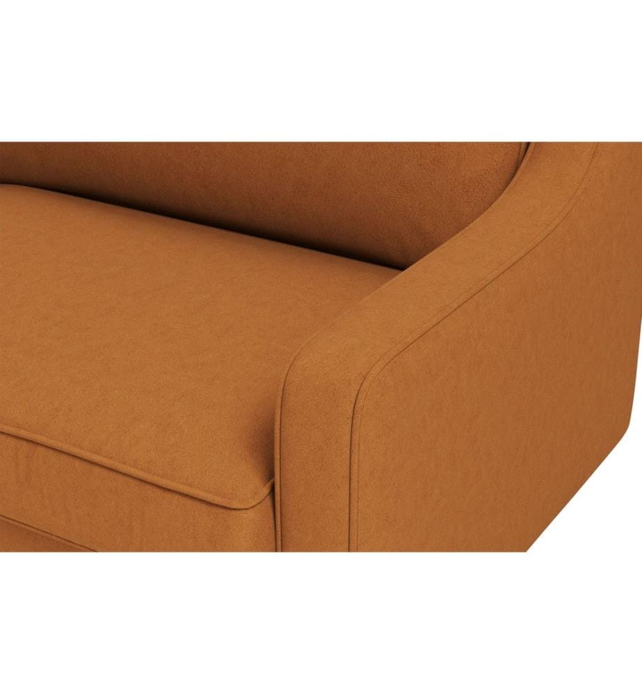 1-Seat Sofa, Caramel, Walnut, Frame: 100% STEEL