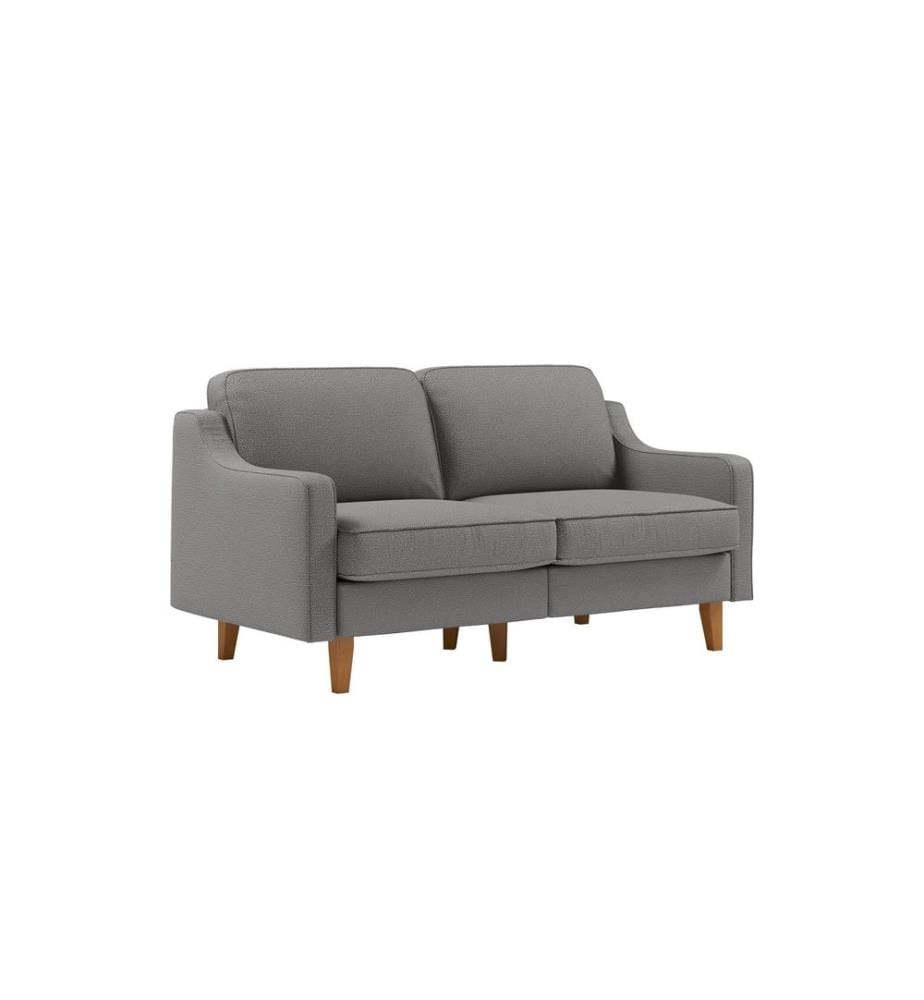 2-Seat Sofa, Obsidian, Walnut, Frame: 100% STEEL