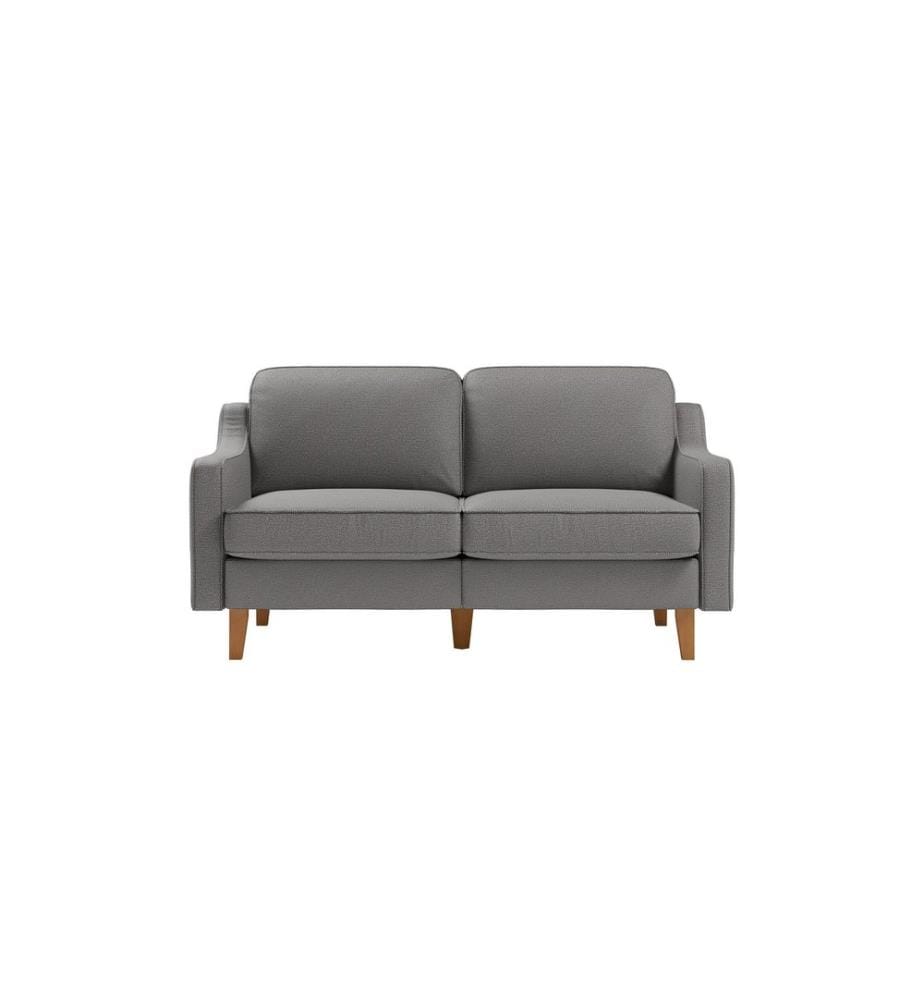 2-Seat Sofa, Obsidian, Walnut, Frame: 100% STEEL