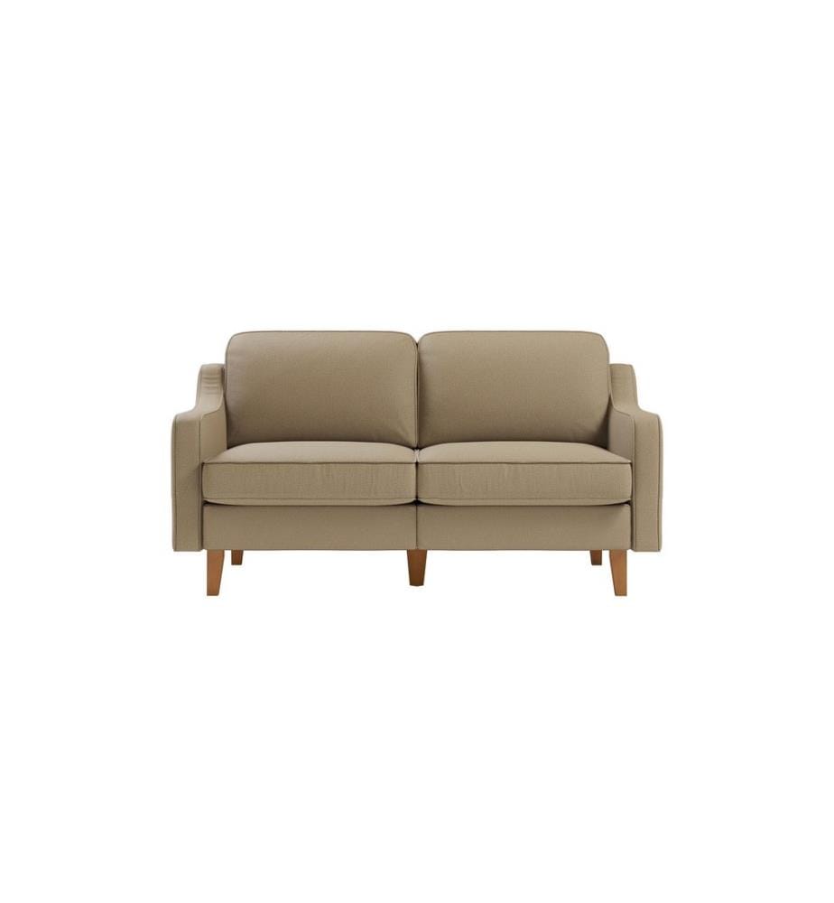 Strand, Walnuss, Gestell: 100 % STAHL, 2-Sitzer-Sofa