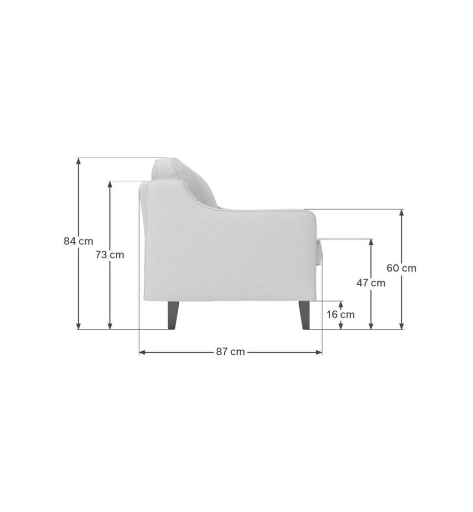 3-Seat Sofa, Oil Green, Walnut, Frame: 100% STEEL