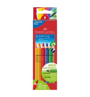 Set di 6 Matite Colorate Jumbo Grip