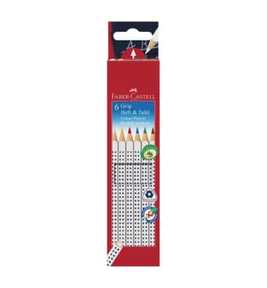 Matita colorata Grip per ardesia astuccio da 6 pezzi - Multicolore