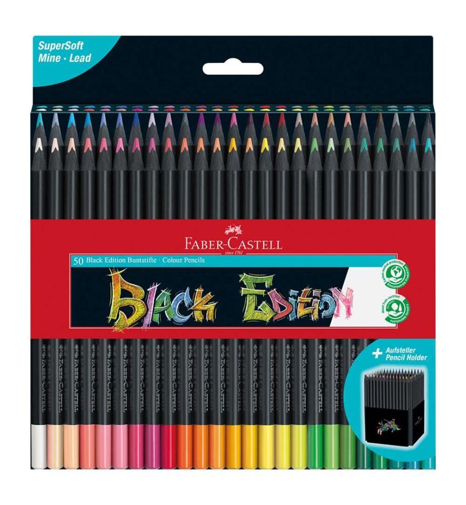 Buntstifte Black Edition 50x