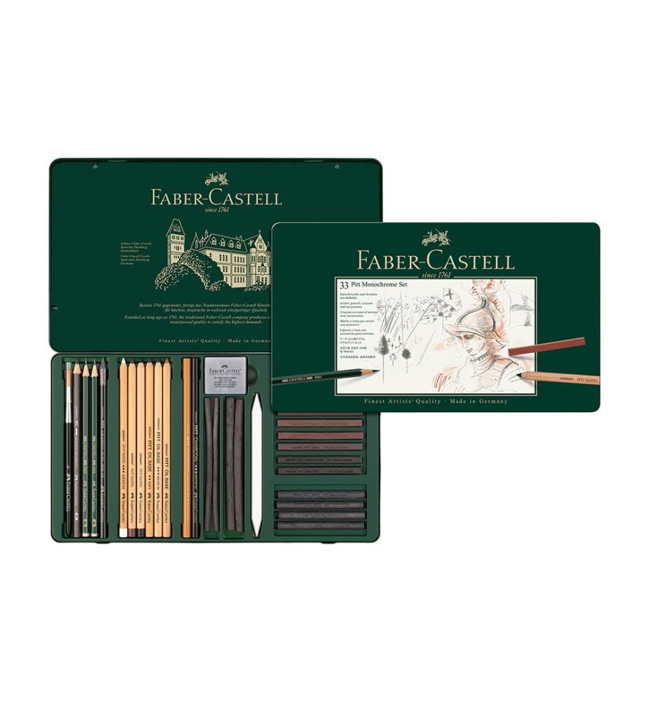set Pitt Monochrome grande cassa in metallo