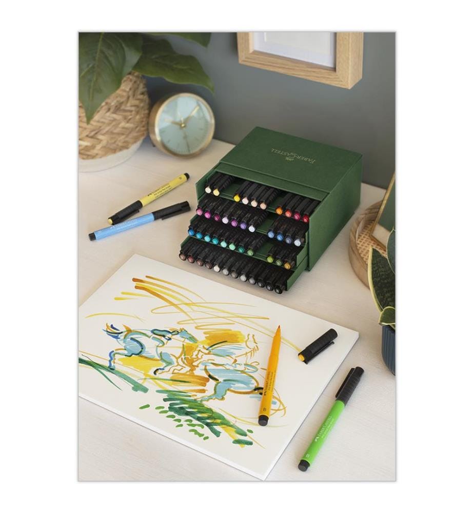 Feutres Pitt Artist Pen, boîte de 48 au format Atelier