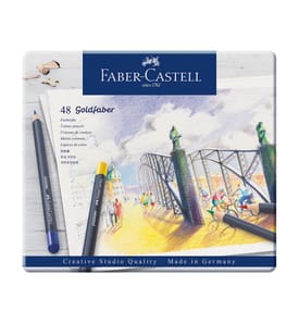 Crayons de Couleur Goldfaber Étui de 48 métaux