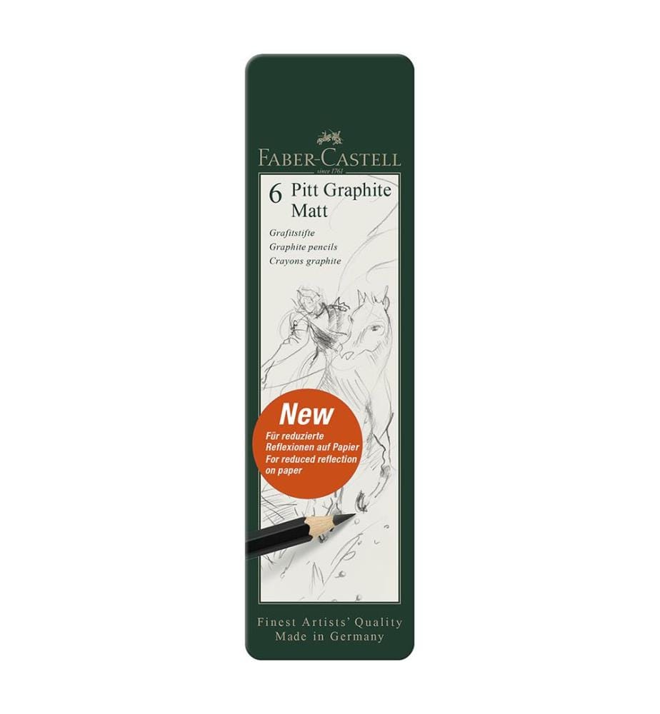 Bleistift Pitt Graphite Matt 6er Etui