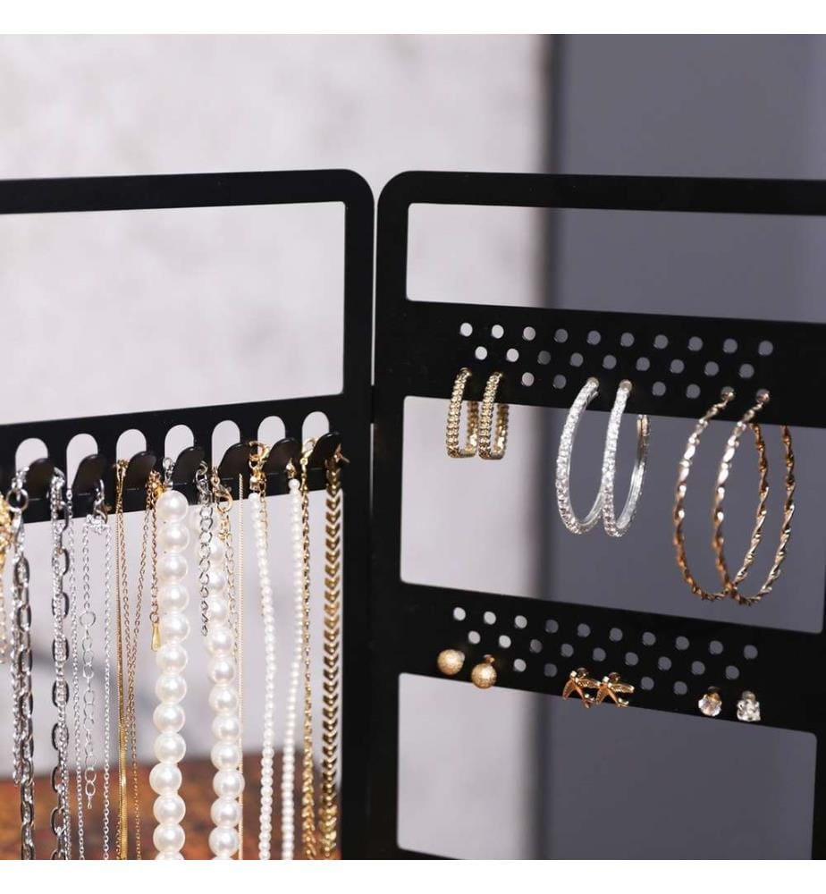 Porte-bijoux, noir, 100% métal (Epaisseur : 1,2 Mm)