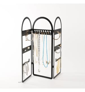 Schmuckständer Organizer, Schwarz, 100% Metall (Dicke: 1,2 Mm)