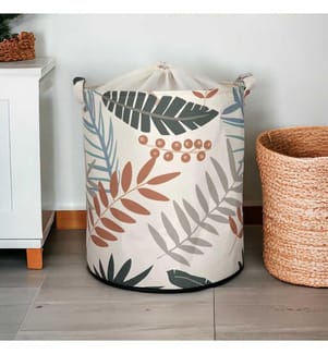 Cestino in feltro, Multicolore, 70% poliestere - 30% cotone