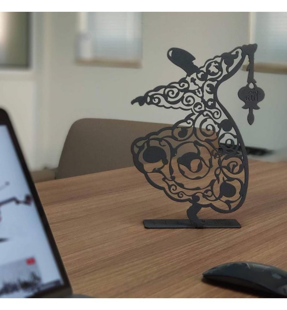 Decorative Object, Black, Metal