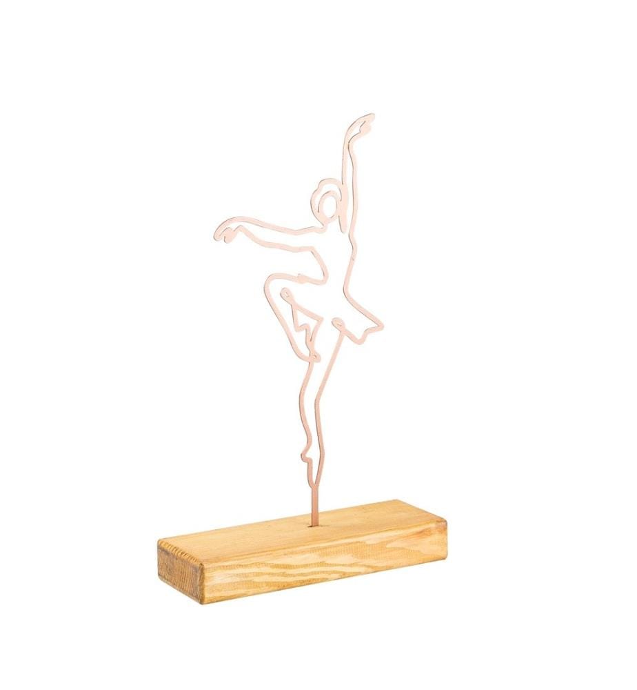 Decorative Object, Copper, Metal, Wood Base