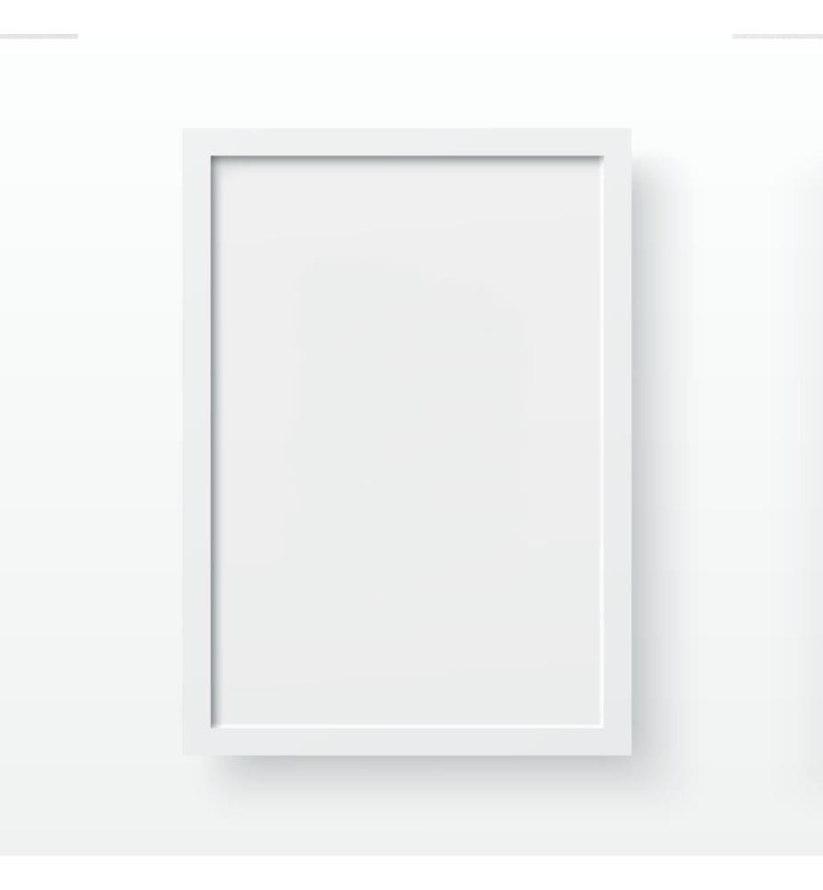 Telaio, bianco, 100% MDF, telaio in plastica