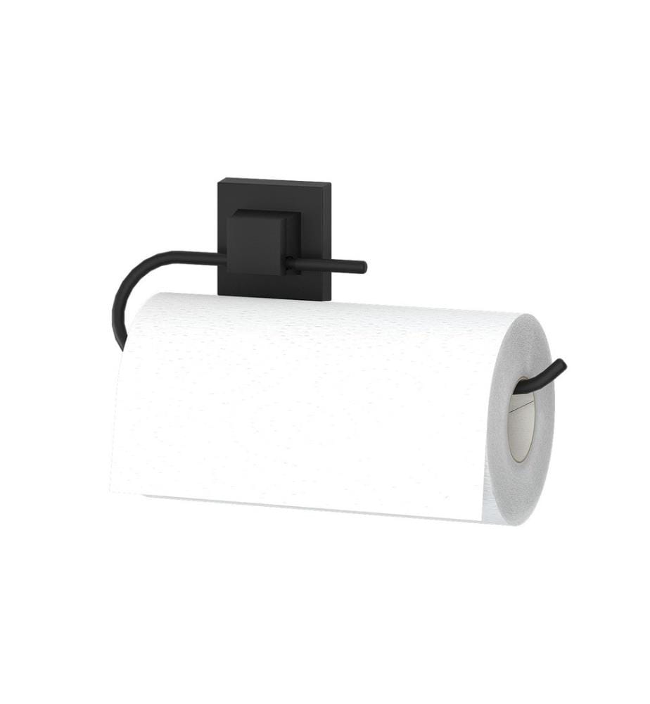 Toilettenpapierhalter, Schwarz, 100% Metall