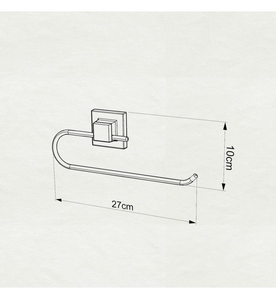 Toilettenpapierhalter, Schwarz, 100% Metall