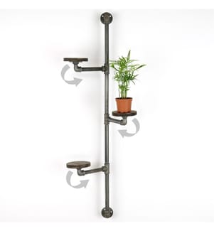 Jardiniere, Silber, 100% Holz, Rahmen: 100% Metall