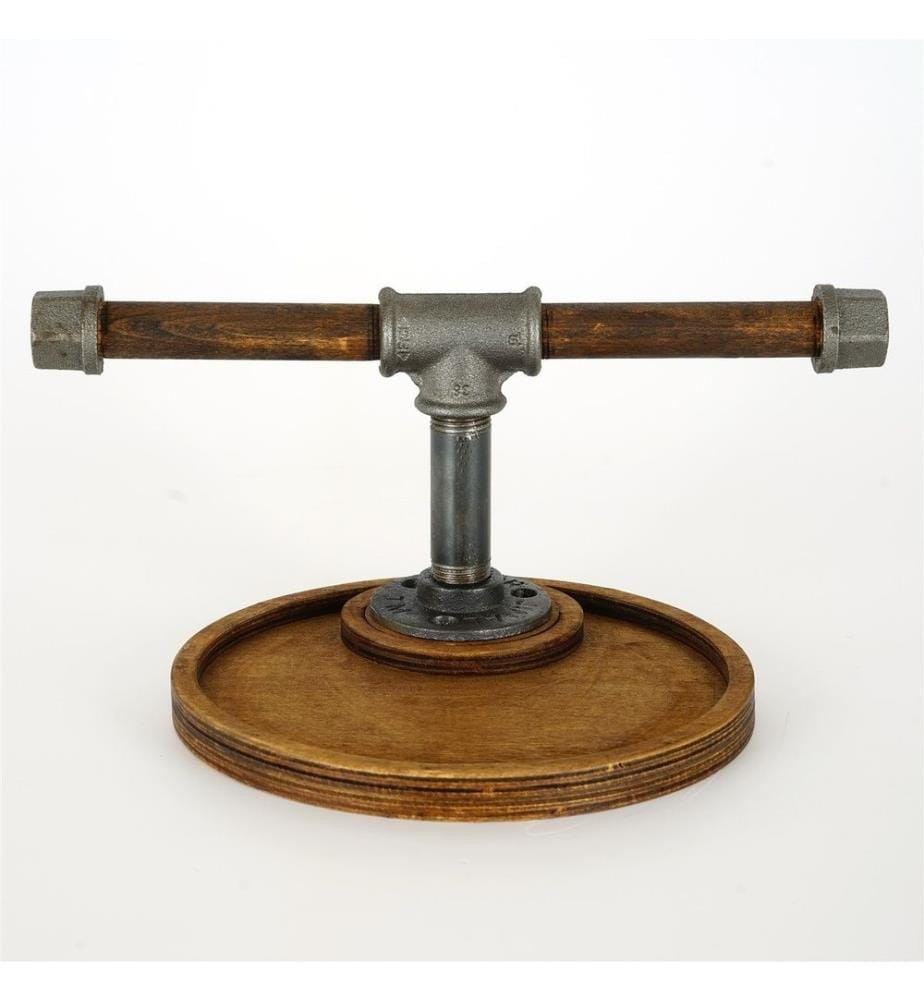 Jewellery Stand Organizer, Walnut, Silver, 100% Wooden, Frame: 100% Metal