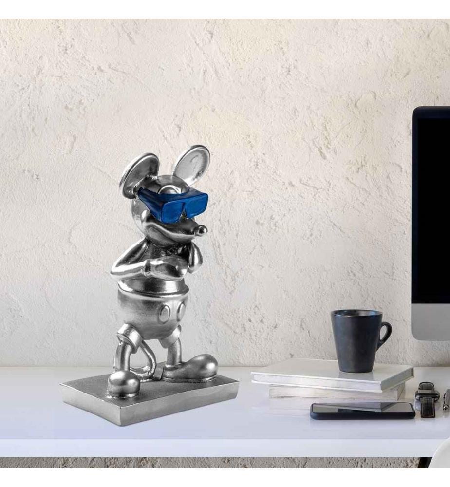 Objet décoratif, argent, bleu, 100% polyester