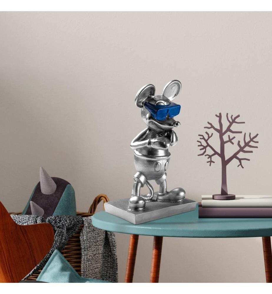 Objet décoratif, argent, bleu, 100% polyester