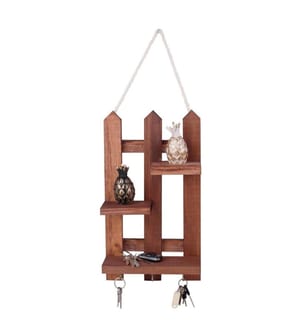 Porte-clés en bois, noyer, porte-clés décoratif en bois, corps en bois