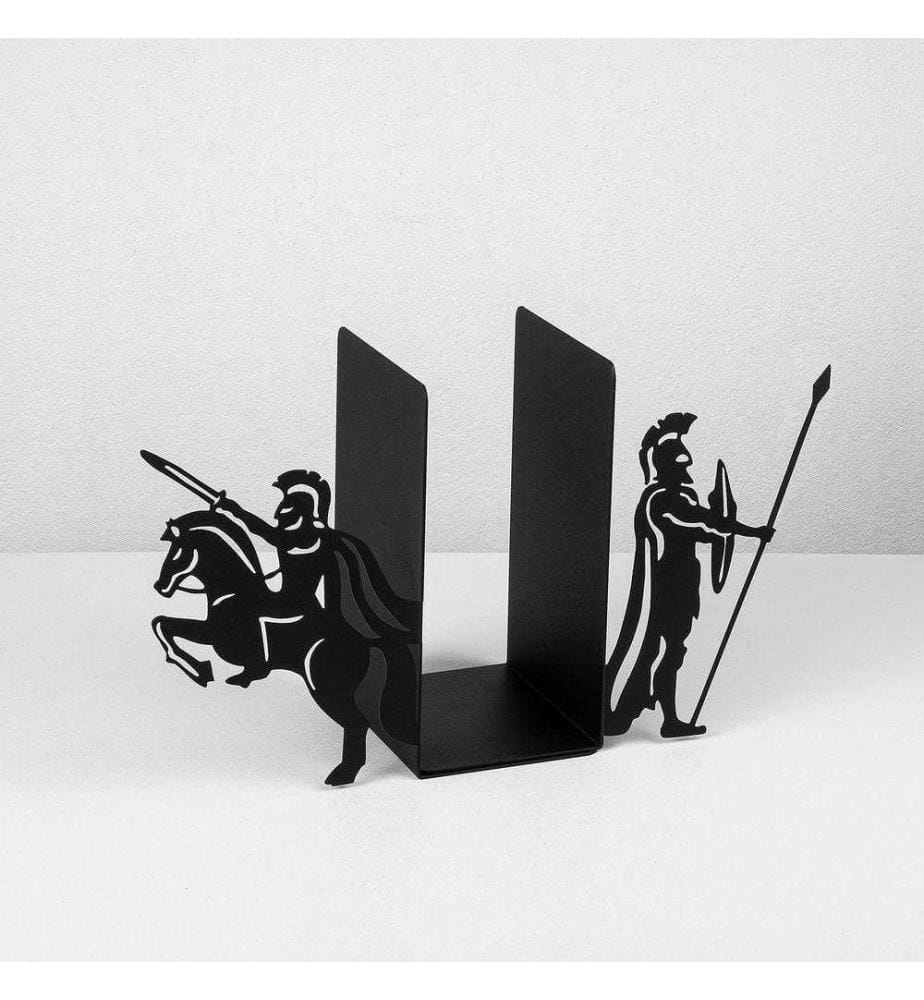 Buchstütze aus Metall, Schwarz, Metall