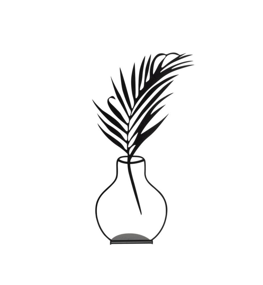 Decorative Object, Black, Metal