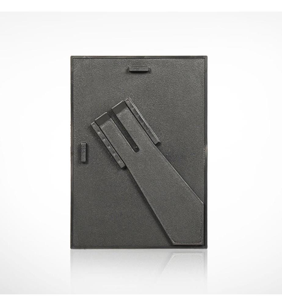 Cornice per foto, 2 pezzi, naturale, plastica
