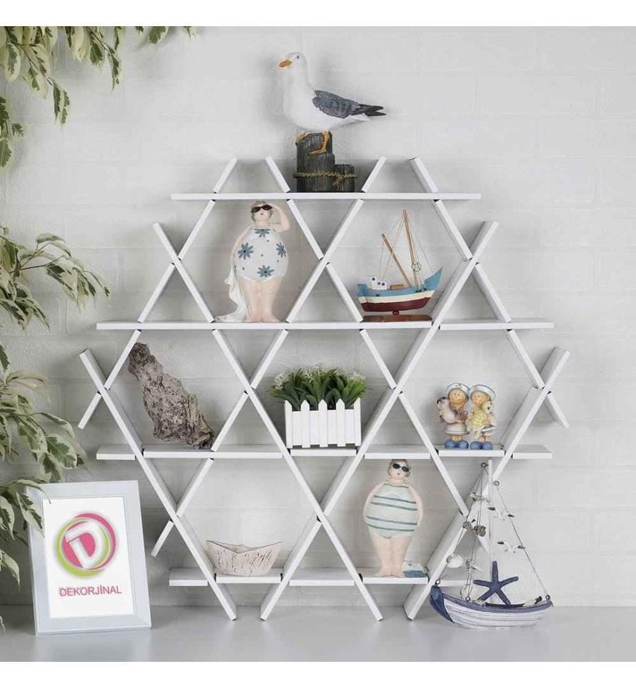 Cardboard Shelf, White, Corrugated Cardboard