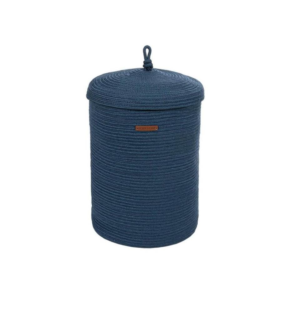 Decorative Box, Navy Blue, Cotton, Handmade