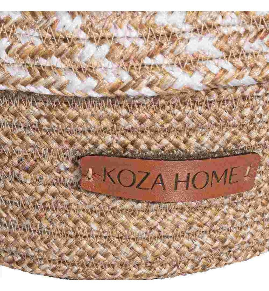 Boîte décorative, naturelle, beige, en coton, faite à la main