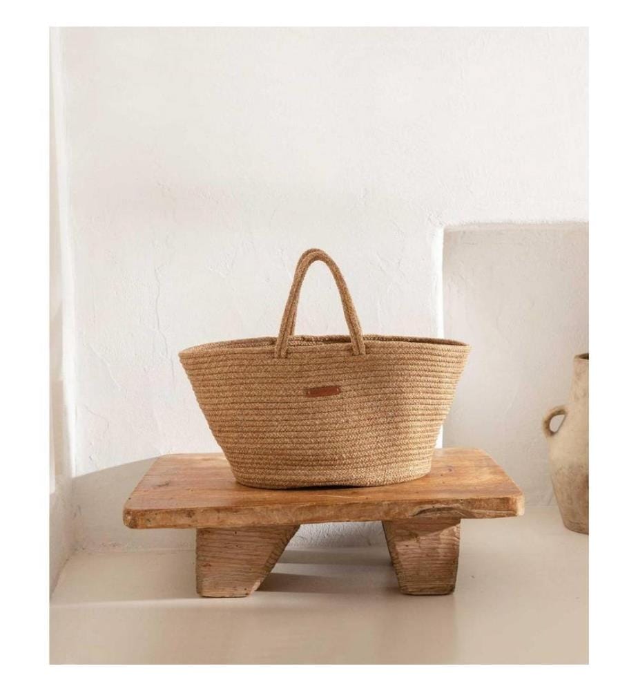 Decorative Bag, Natural, Cotton, Handmade