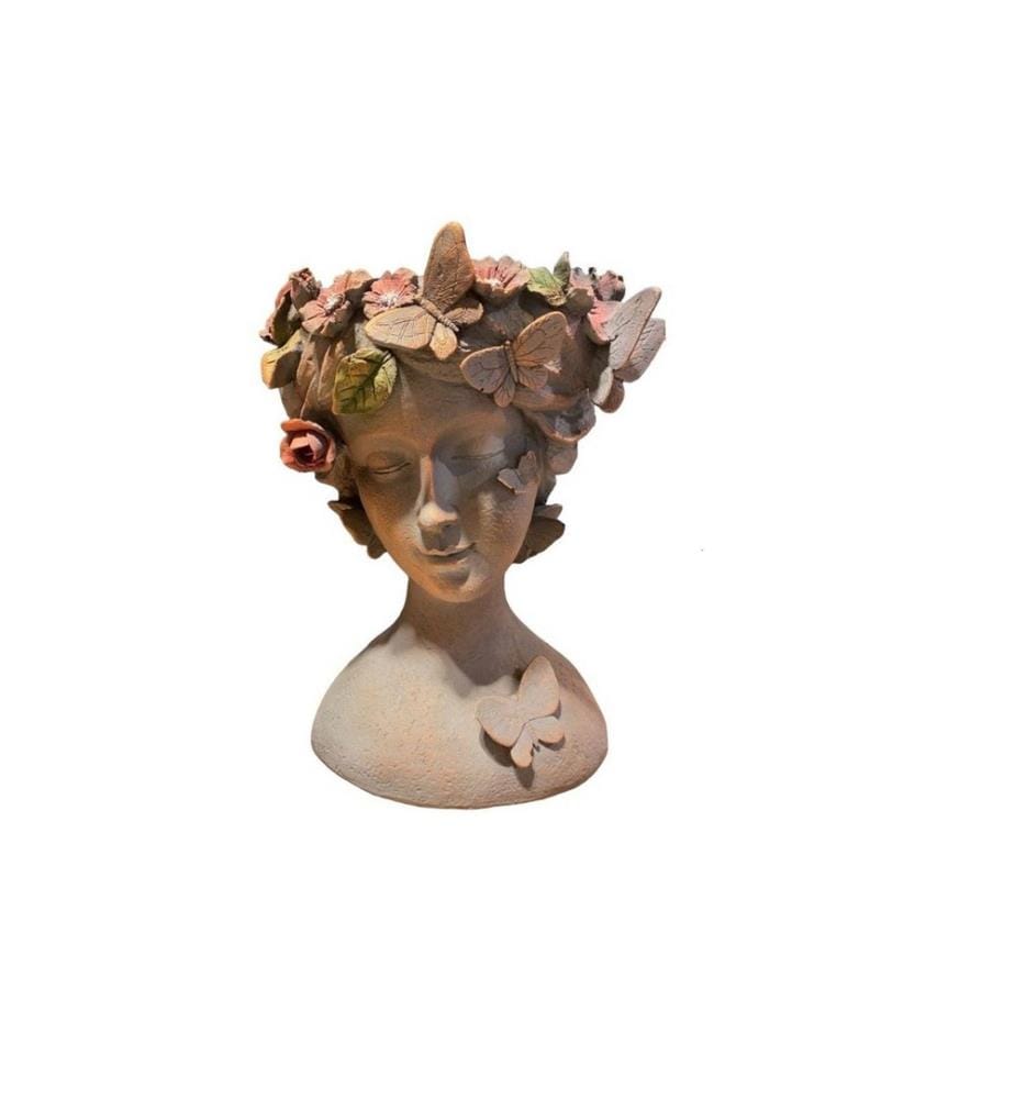 Vase, Creme, 100 % Polyester