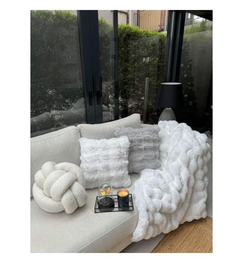 Sofabezug, Cremeweiss, 100 % Polyester