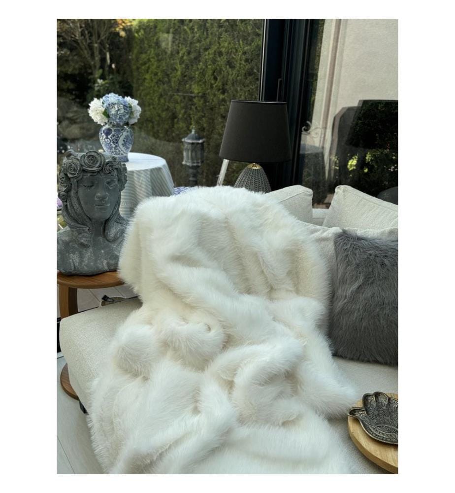 Housse de canapé, blanc, 100% POLYESTER