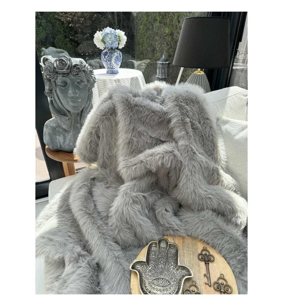 Housse de canapé, Gris, 100% POLYESTER