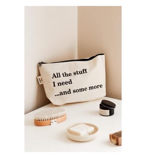 Trousse de maquillage, crème, 100% tissu velours